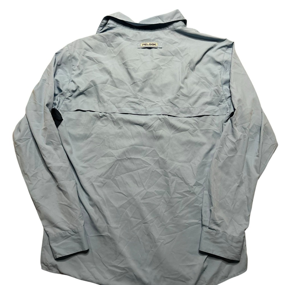 Pelagic Eclipse Guide Shirt Blue Button Offshore … - image 6